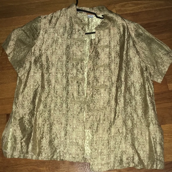 Unique, Gold, button up - Picture 1 of 4